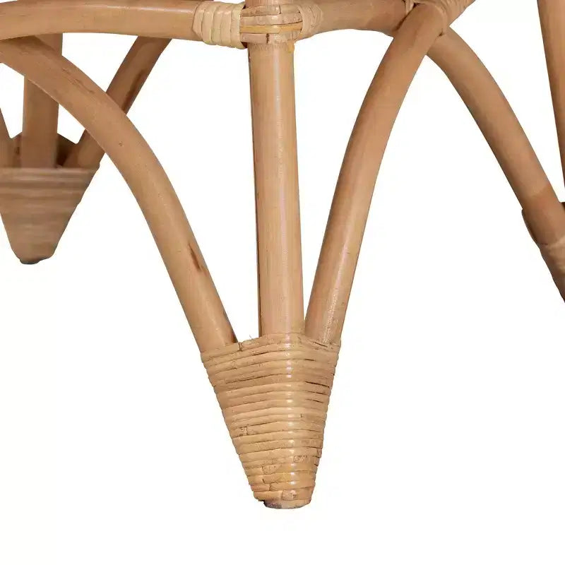 Mesa de centro moderna de ratán natural bohemio